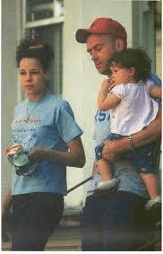 Missy with her parents Damon and Suzi